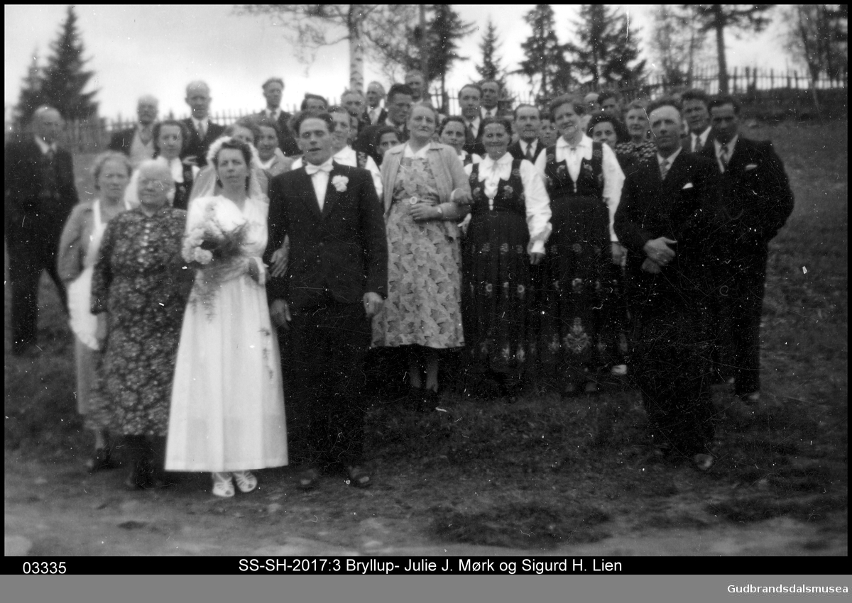 Bryllup Julie J. Mork og Sigurd H. Lien, Brekkom i Ringebu.