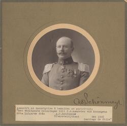 Porträtt av Alfred Carl Schönmeyr, överstelöjtnant i chilens
