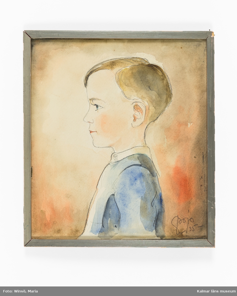 Porträtt av Håkan Sivgård, som barn.