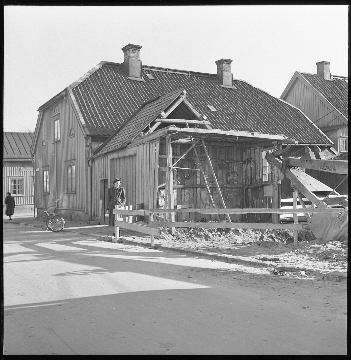 Drottninggatan, kv Jägaren. Okt 1950