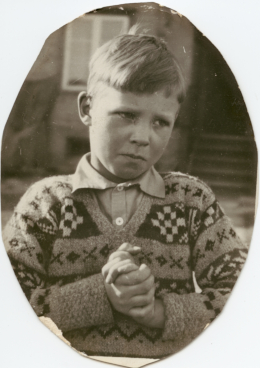 Portrett av Sigrid Undsets sønn Hans Benedict Undset Svarstad som gutt 