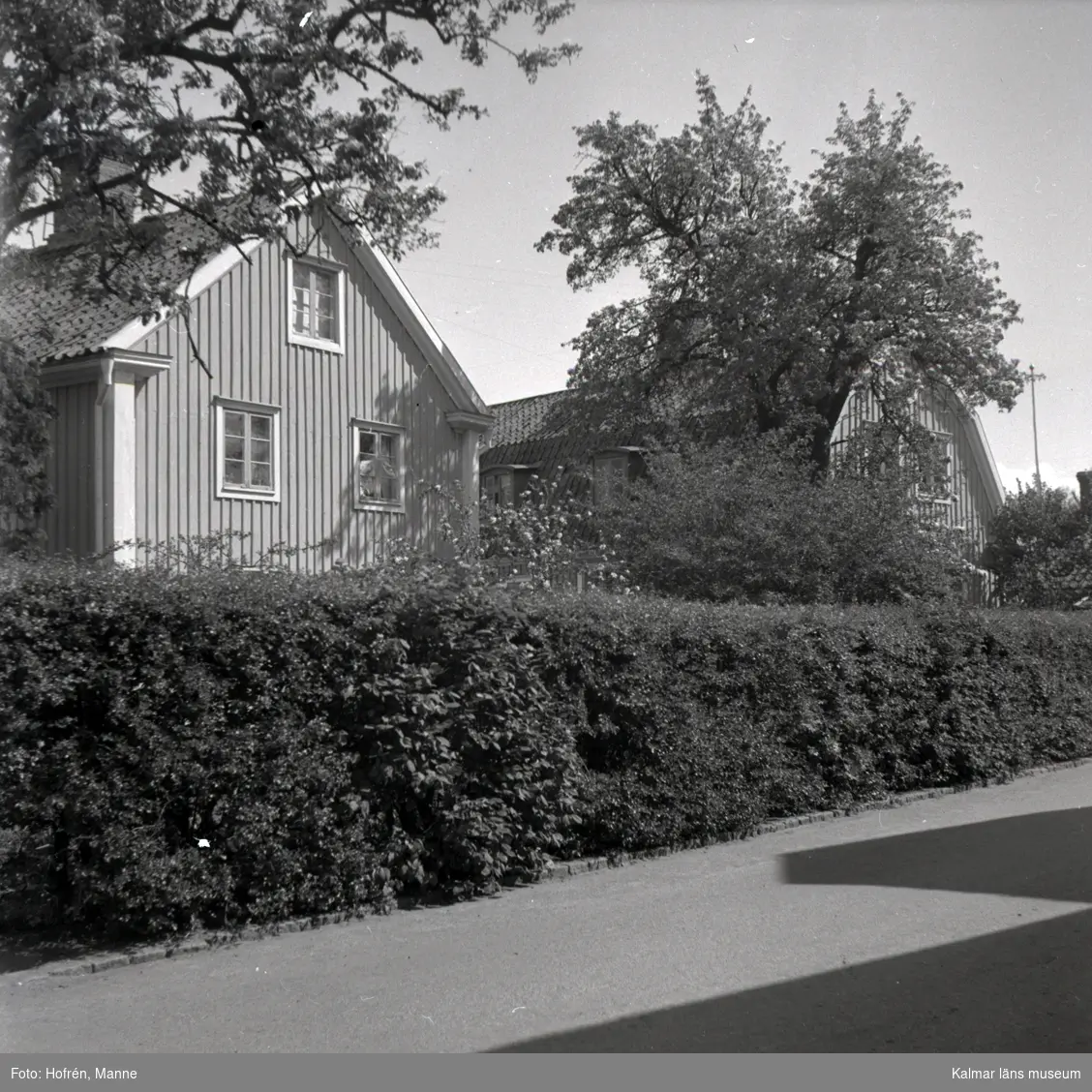 Bilder på bostadshus i Gamla stan i Kalmar.