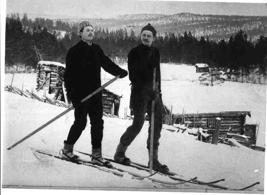 Skiløpere i Vingelen i 1890 åra