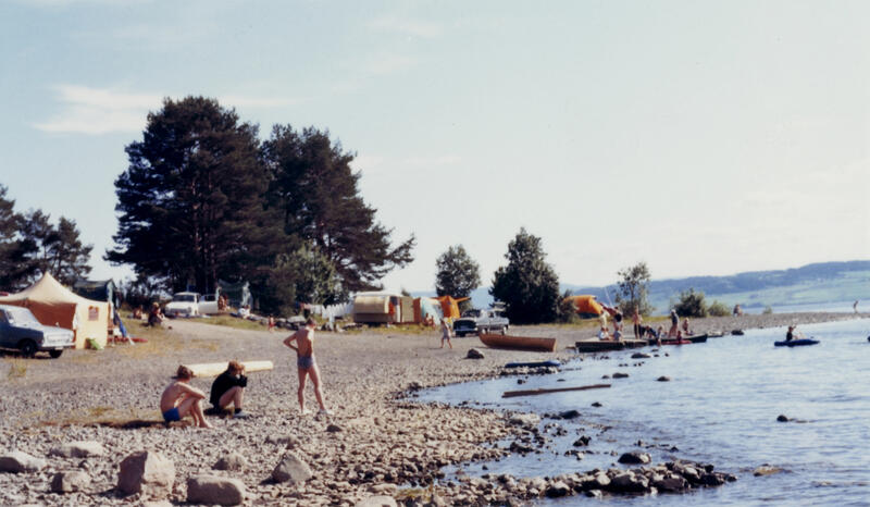 Hamar camping, Hamar, ca. 1960-71. 
Foto: Per Solheim/Anno Domkirkeodden. (Foto/Photo)