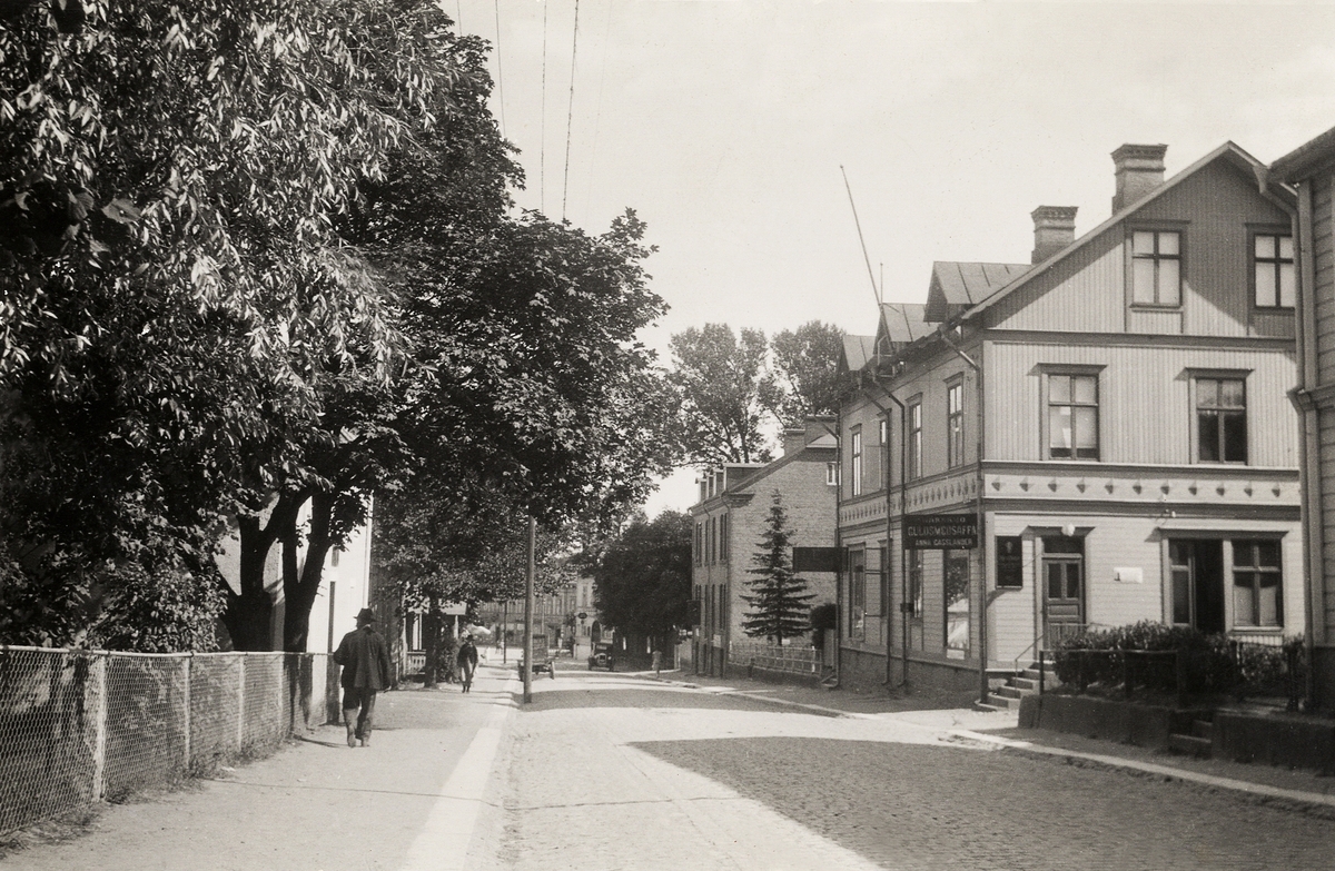 Gatuvy, okänd ort. (Ljungby ?), ca 1935.