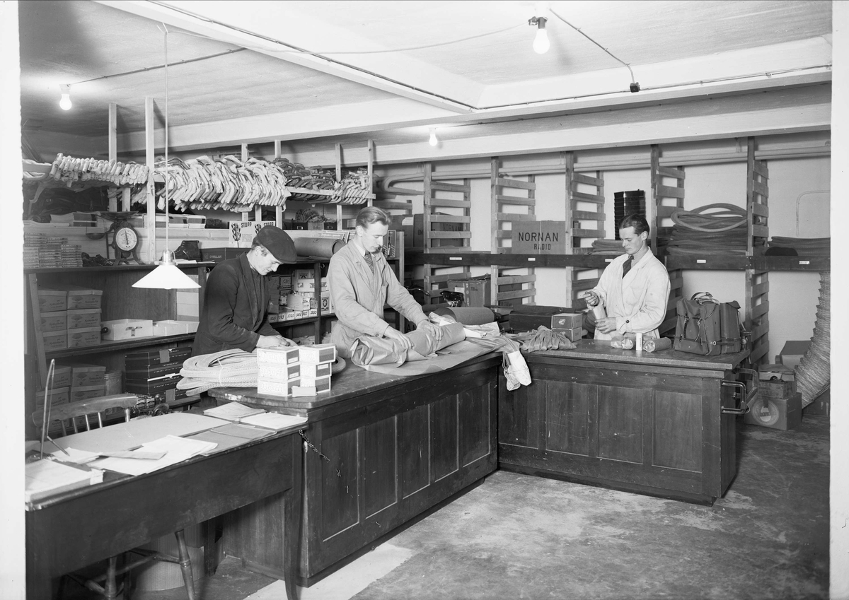 Cykelaffär, Kungsgatan 38, Uppsala 1940 Upplandsmuseet / DigitaltMuseum