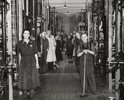 Oslo Baand & Lidsefabrik på Rodeløkka i Oslo. Januar 1940