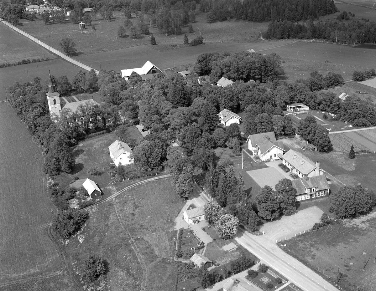 Flygfoto över Slaka 1966.