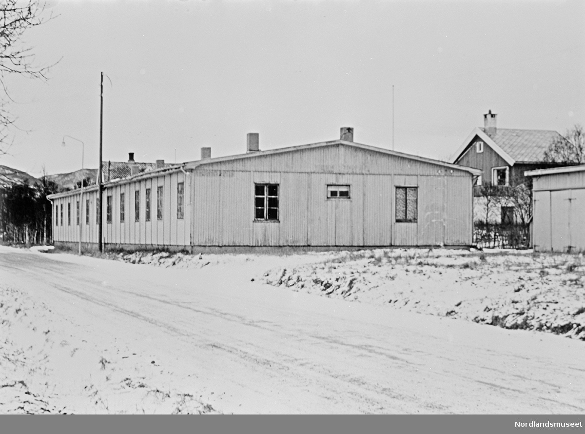 Kommunebrakka på Snippen. Revet og fjernet 1960.