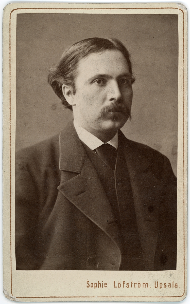 Kabinettsfotografi - friherre Emanuel Cederström, Uppsala 1870-tal