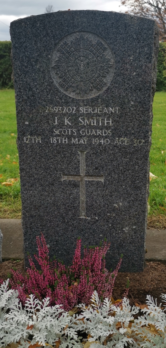 James Kidd Smith (d. 1940). Britisk krigsgrav på Mo kirkegård, Mo i Rana.