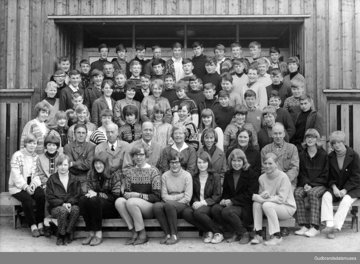 Framhaldsskolen Fåvang 1966-67, Ringebu.