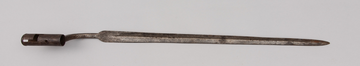Døllebajonett, 1700-talls.