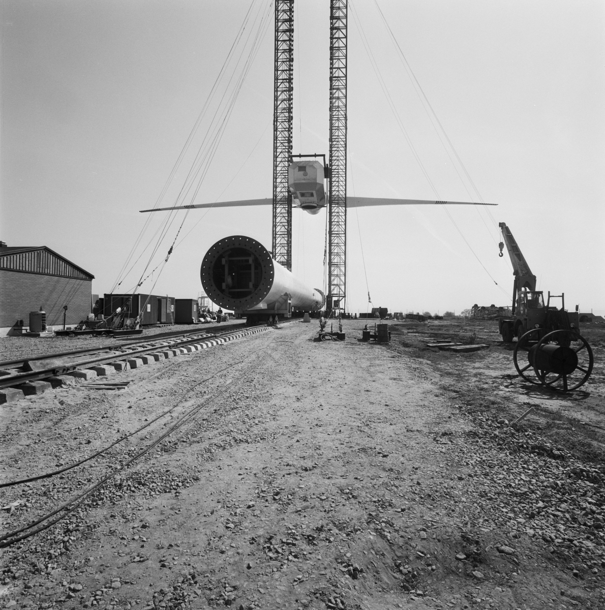 Resning av vindkraftverket i Maglarp