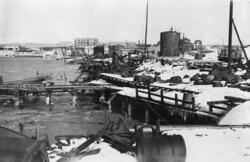Havneparti med Kullkaia, 11. april 1946.