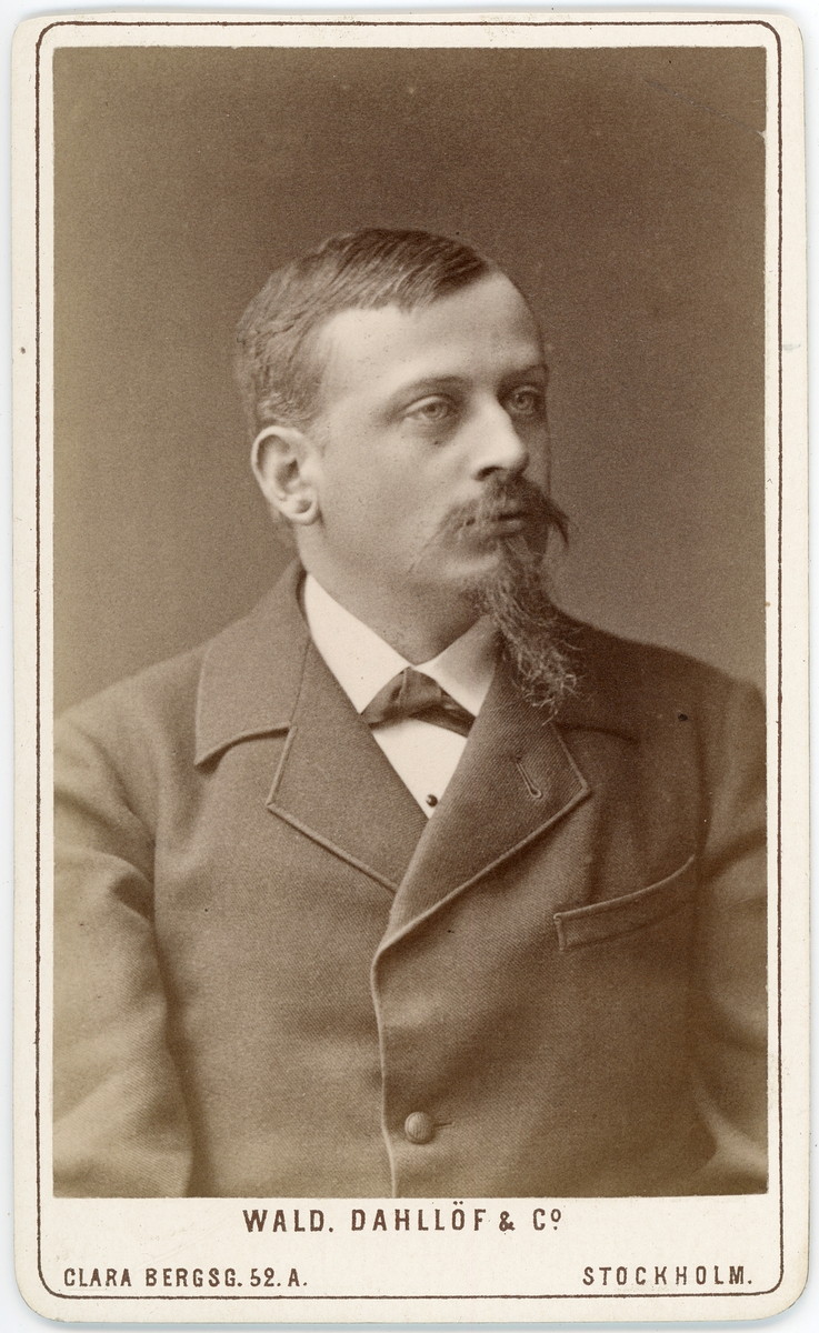 Kabinettsfotografi - filosofie kandidat Lindman, Stockholm 1880