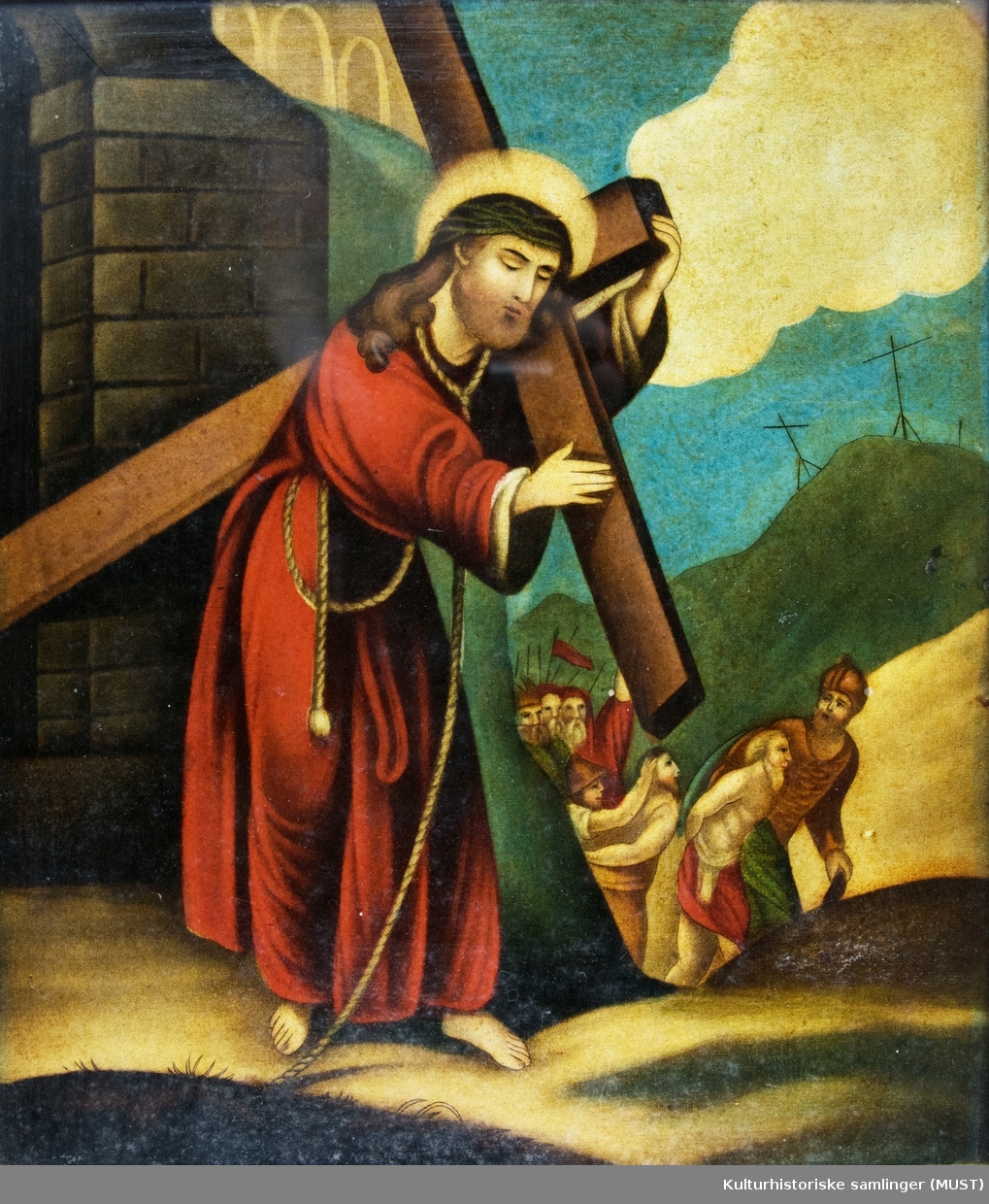Kristus som bærer korset, på vei til Golgata.