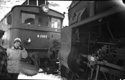 Damplokomotiv type 31b i dagtoget fra Oslo Ø til Bergen har 