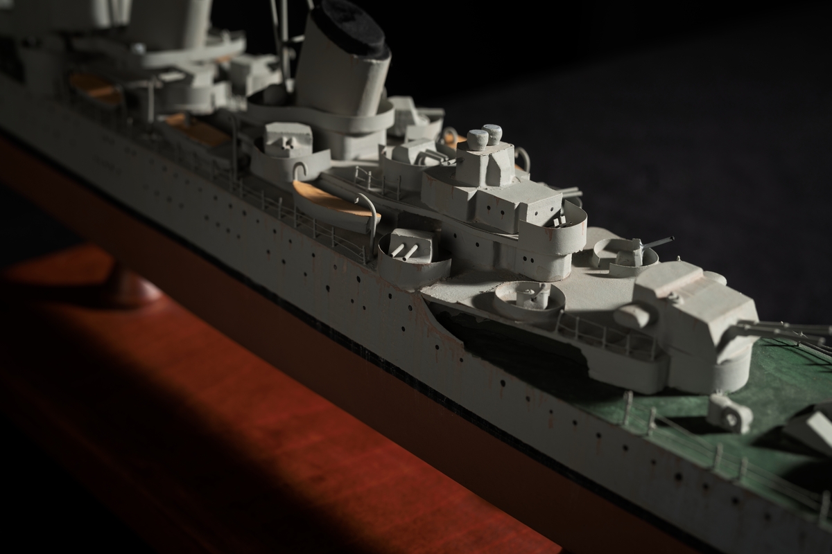 Fartygsmodell föreställande Göta Lejon.