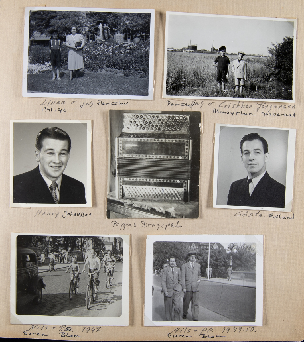 Fotoalbum från Per-Olov Bloms samling.
