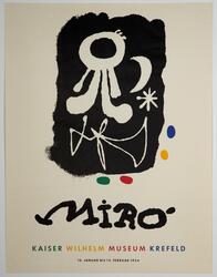 Miró Kaiser Wilhelm Museum 1954 [Utstillingsplakat]