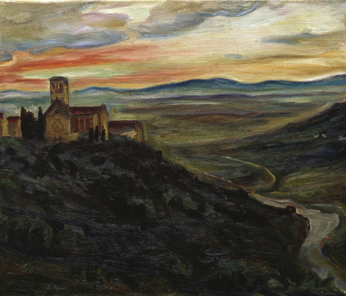 Kveld ved Assisi [Maleri]