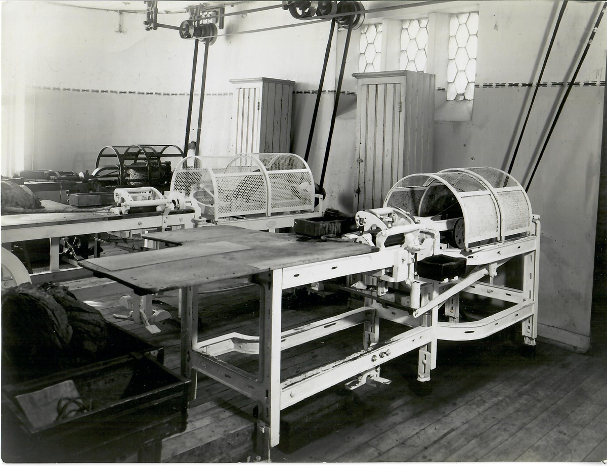 Arvika fabriken, 1935, Spinnmaskinerna