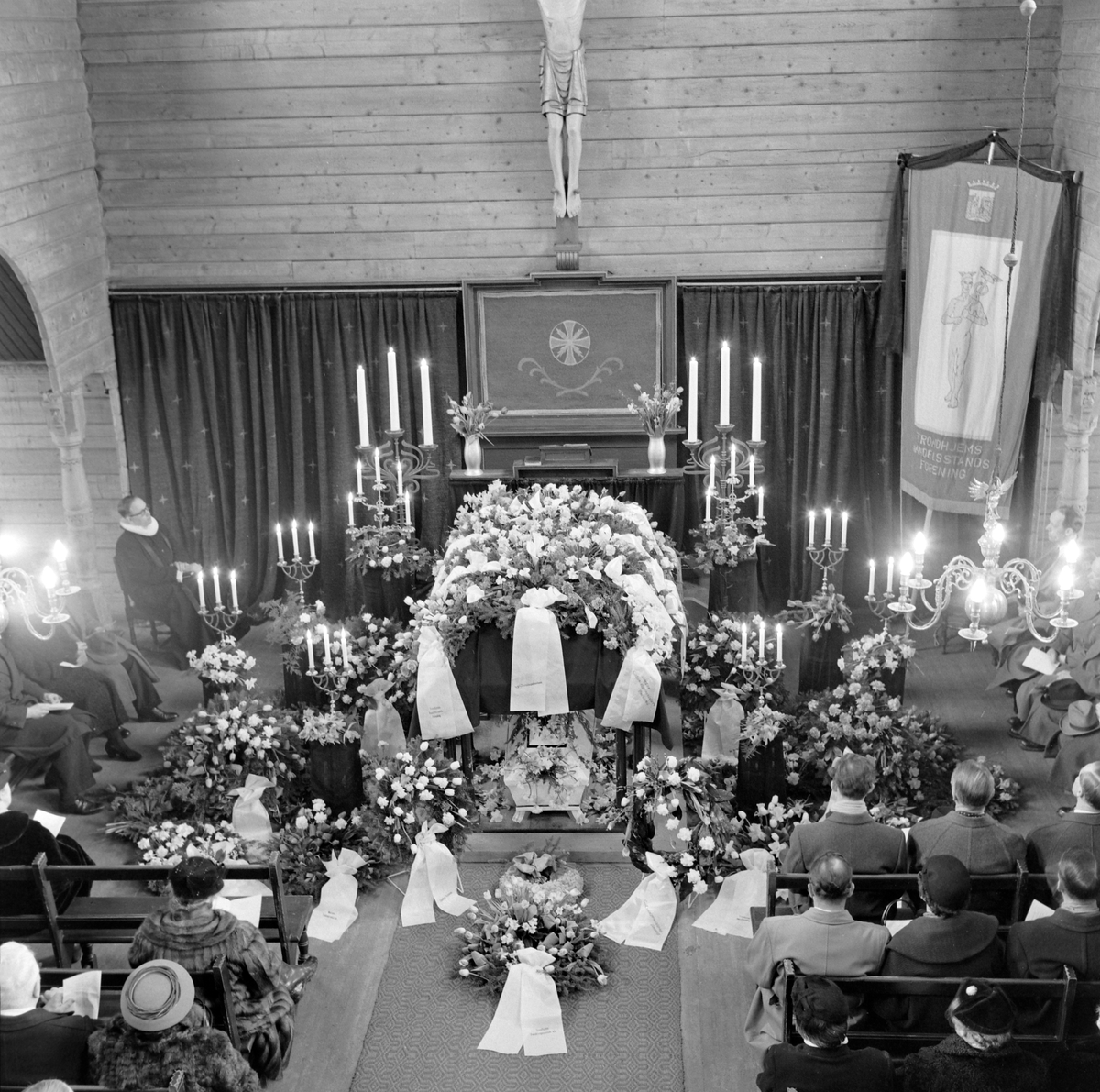 Begravelsen til Karl M. Hanssen i Tilfredshet kapell