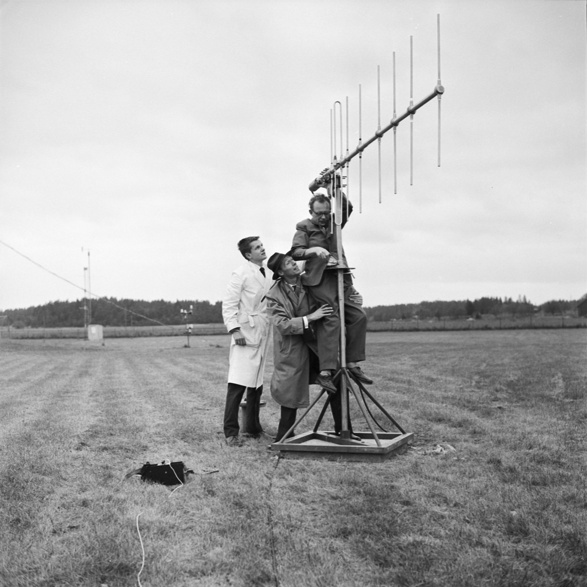 Marstaobservatoriet, unikt experiment, Uppland 1960