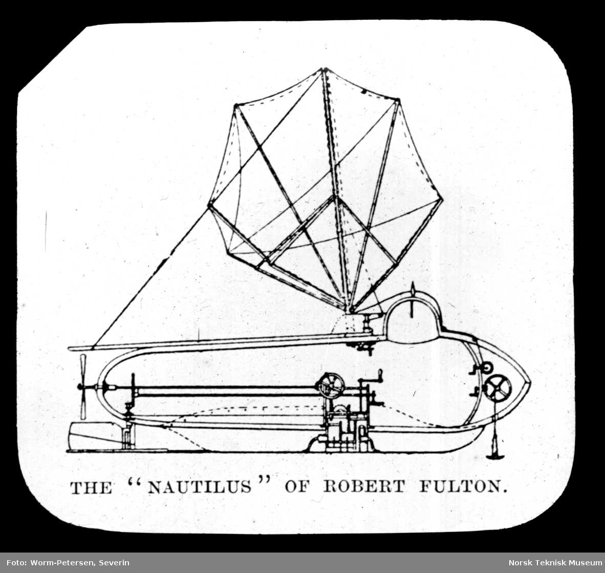 Robert Fultons undervannsbåt, Nautilus, (1801)