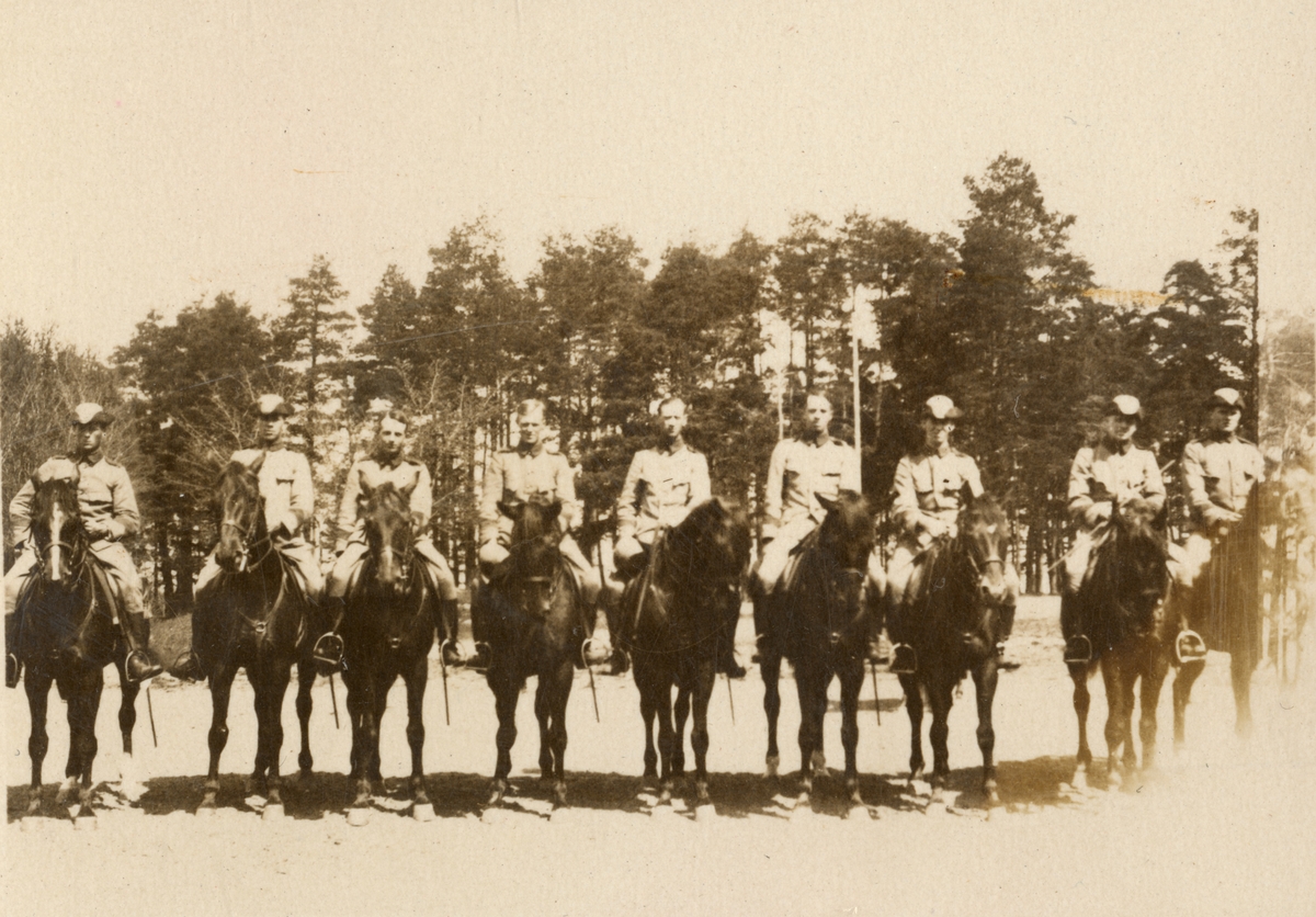 Gruppbild Med Soldater Till Häst. - Armémuseum   Digitaltmuseum