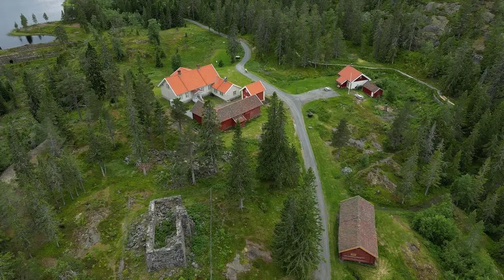 Dronebilde fra Haus Sachsen