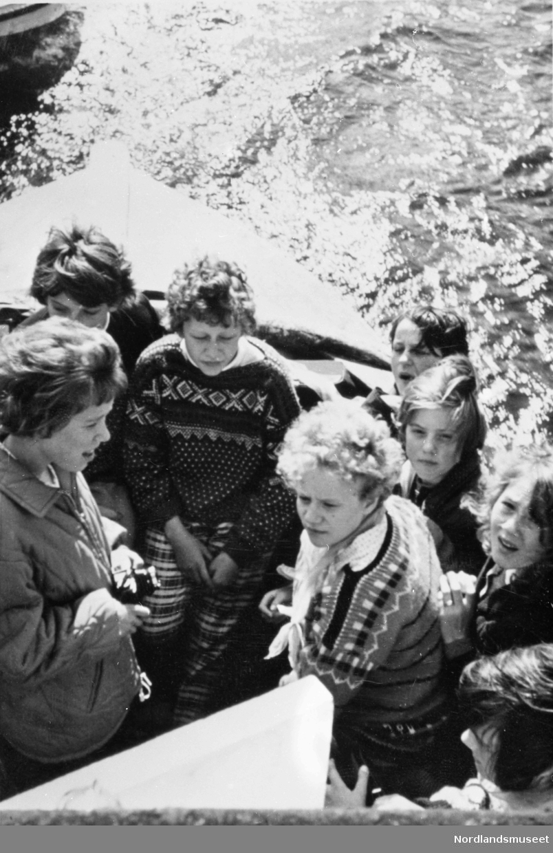 Klassetur til Sulitjelma i 1965. Mest sannsynlig skoleklasse fra Kvarv.