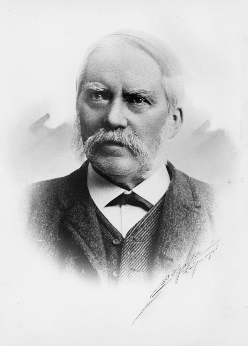 portrett, postmester, Albert Julius Hansen