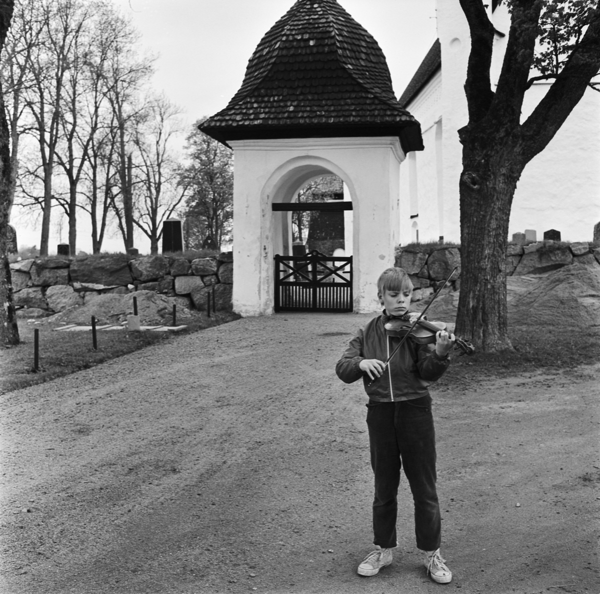 Spelman Näsbom, Kyrkbyn, Tierp, Uppland 1969