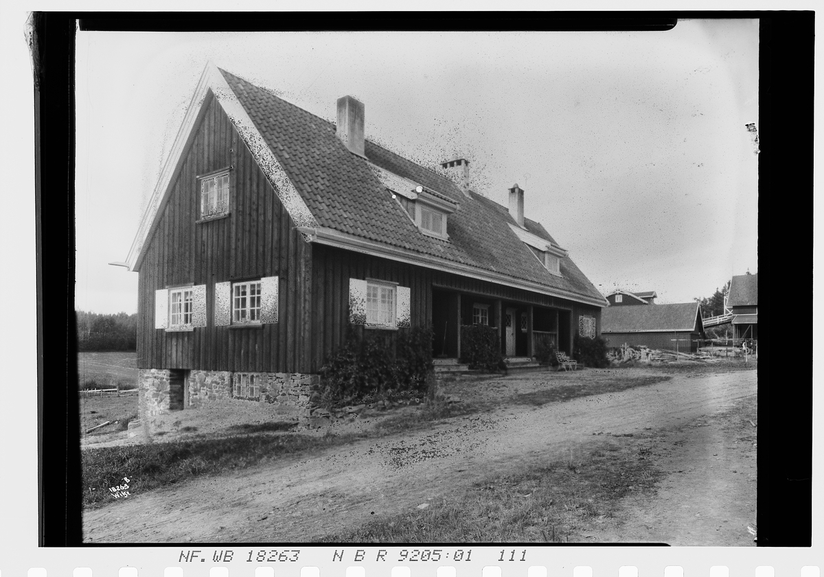 Arbeiderbolig på Ekeberg gård. Fotografert 1924.