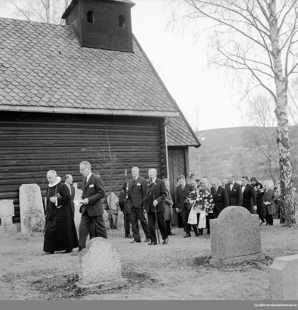 Begravelsen til O. Chr. Jevne