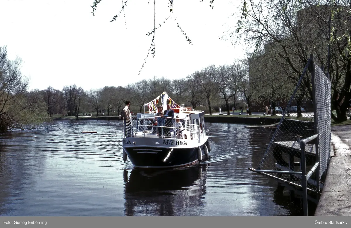 Båten M/F Hega, 1983 - Örebro Stadsarkiv / DigitaltMuseum