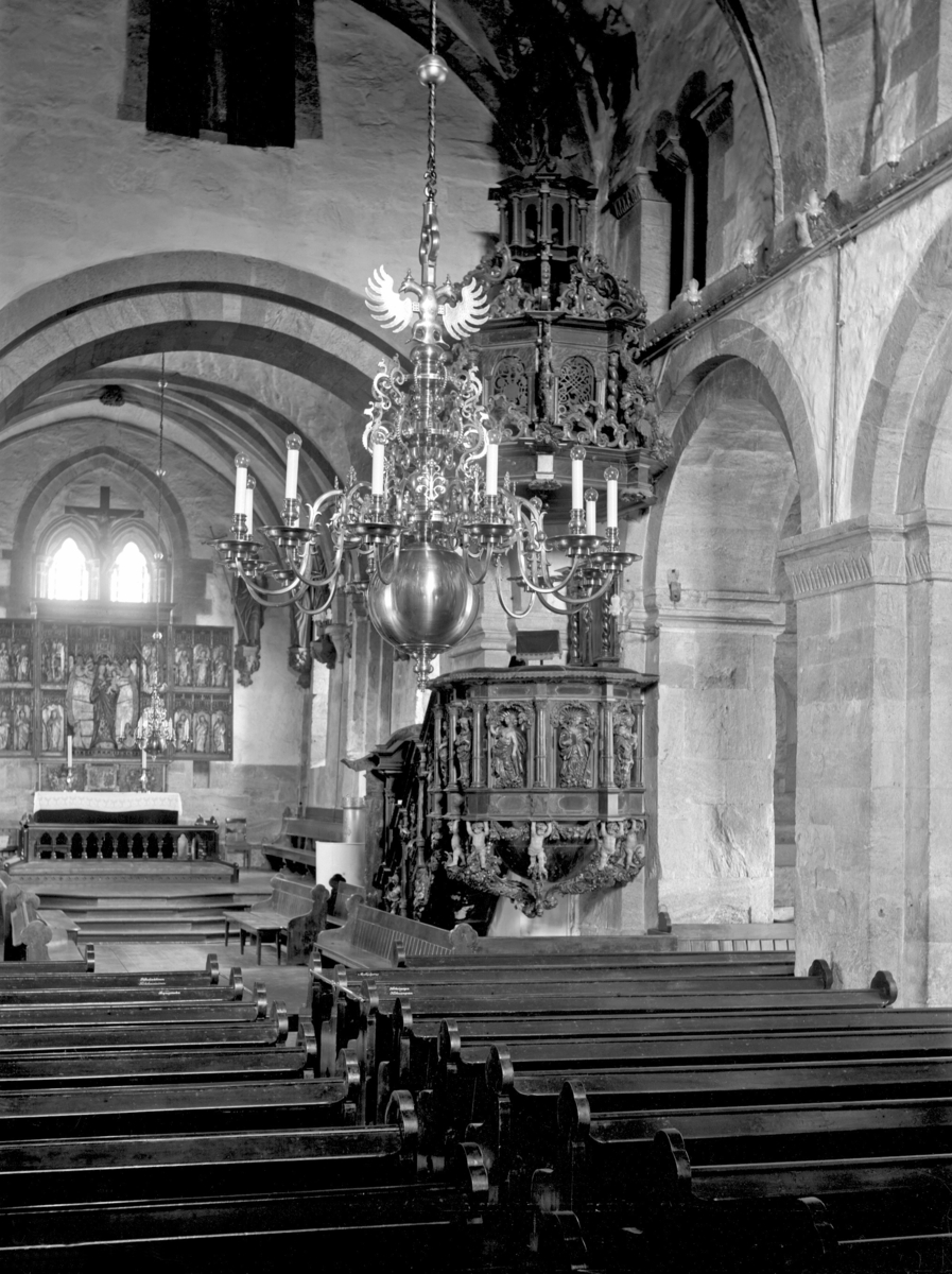 Mariakirken, Interiør
Fotografert 1900 Ca.
