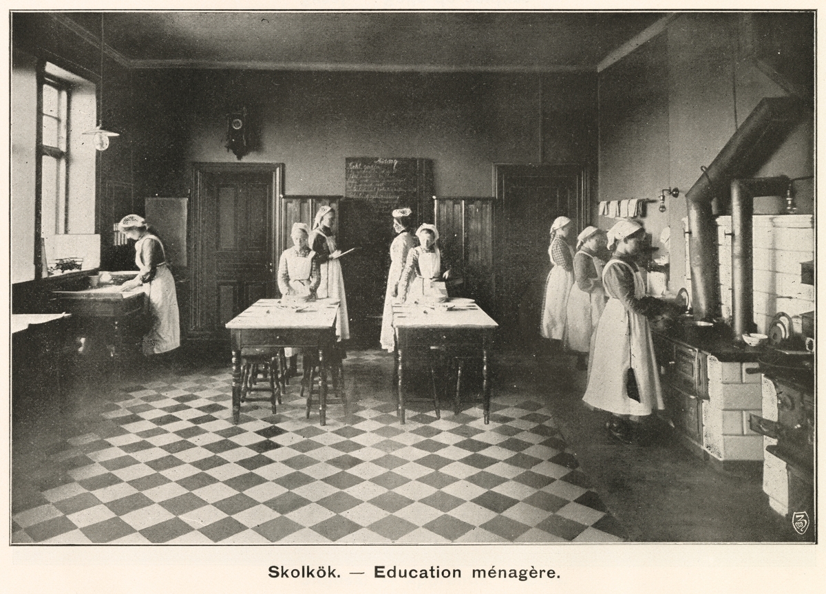Illustration ur Notice sur l'école de sourds-muets de Venersborg av Fredrik Nordin, 1907