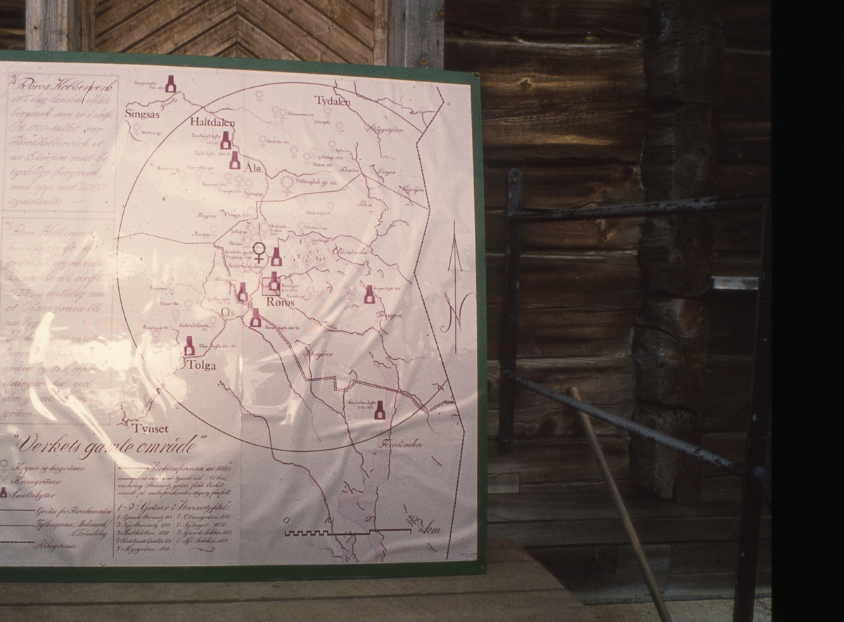 Kart over Røros kobberverk