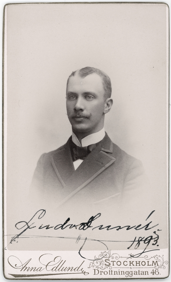 Kabinettsfotografi - Ludvig Dunér, Stockholm 1893