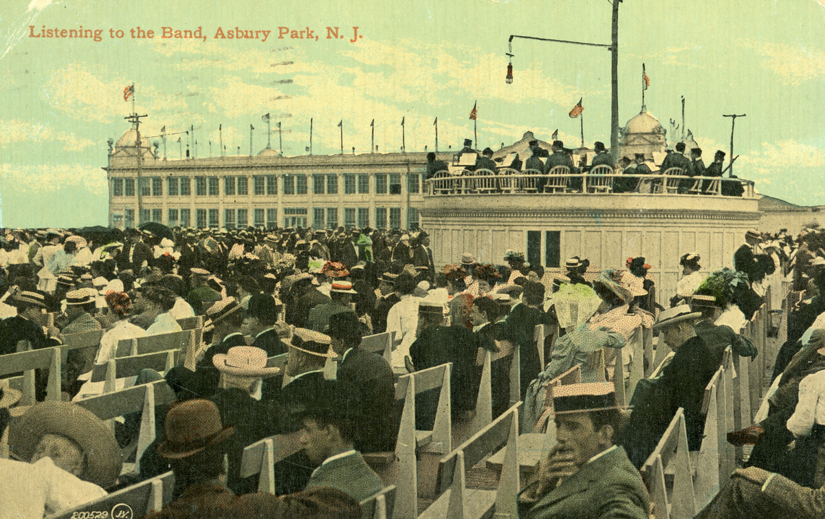 Postkort med motiv frå Asbury Park, New Jersey.