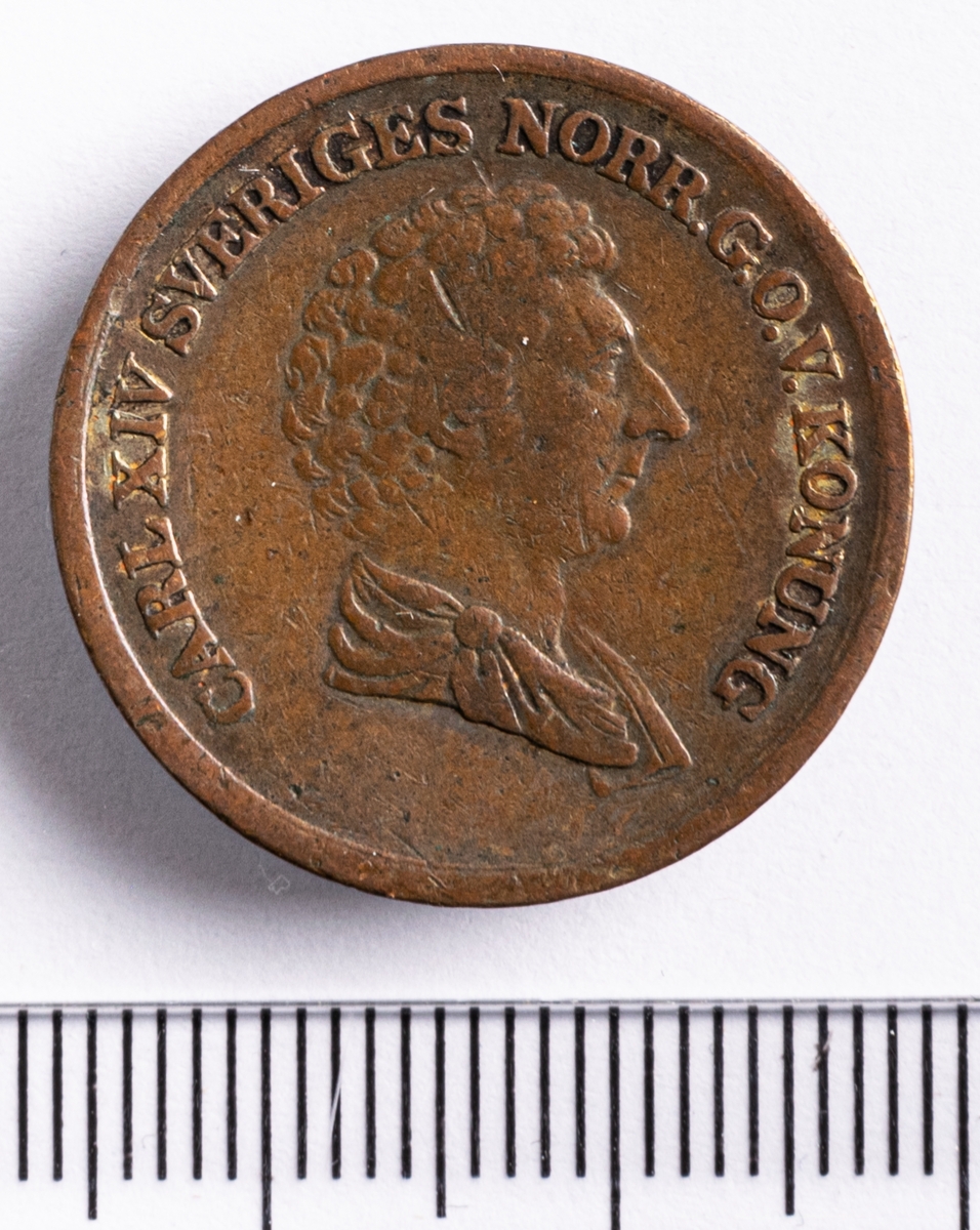 Mynt, Sverige,  2/3 skilling banco, 1840.