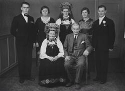Familien Skogheim antagelig fotografert i anledning Ragnhild