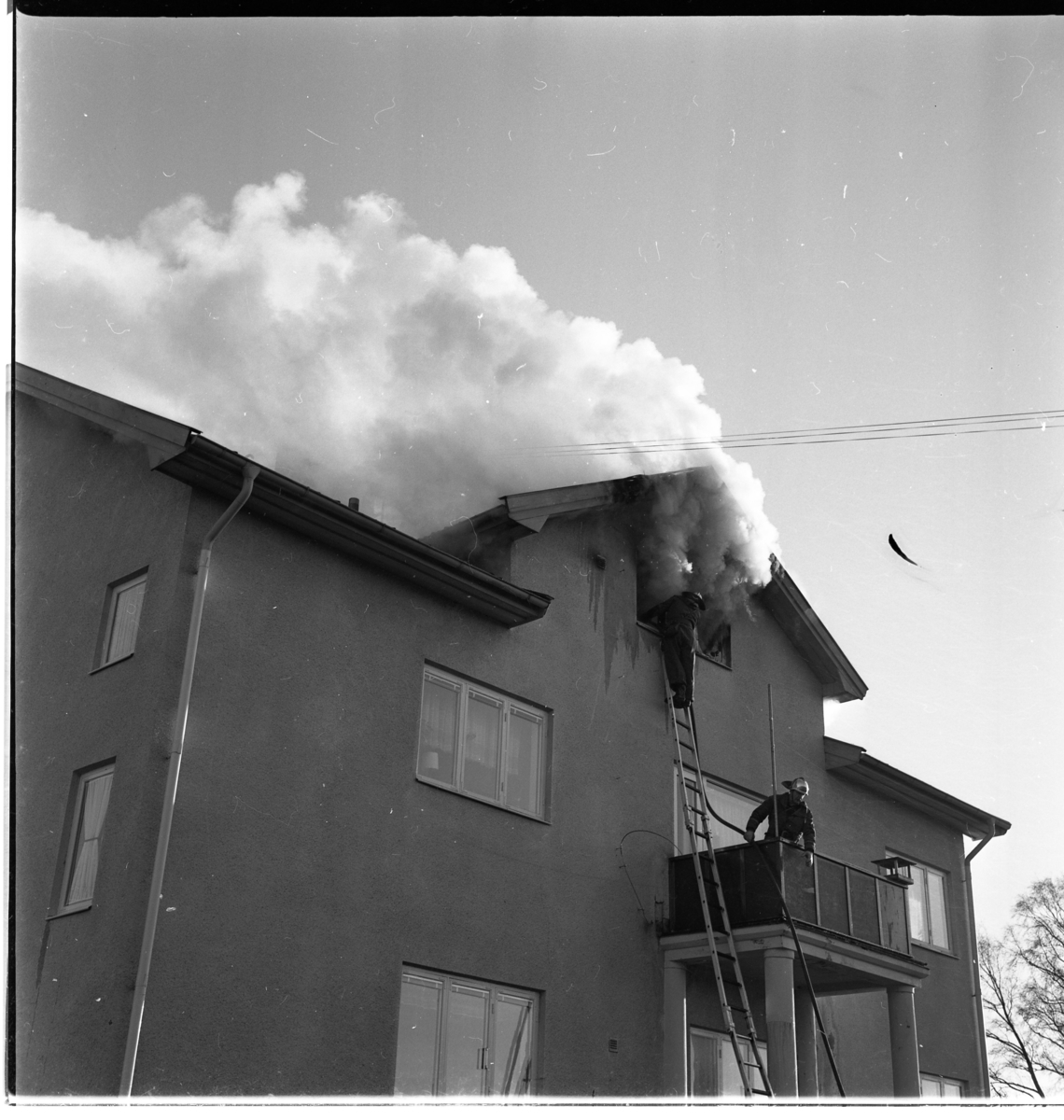 Brandhärjad lägenhet i Hövik Gränna.