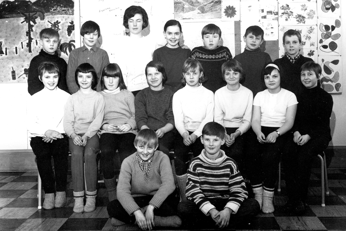 Stenstorps skola 1966. Fru Carlsson.
