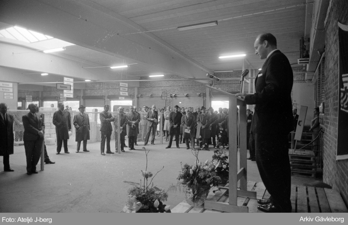 Bilspeditionen invigning den 28 april 1964, Strömsbrovägen 21 i Gävle.