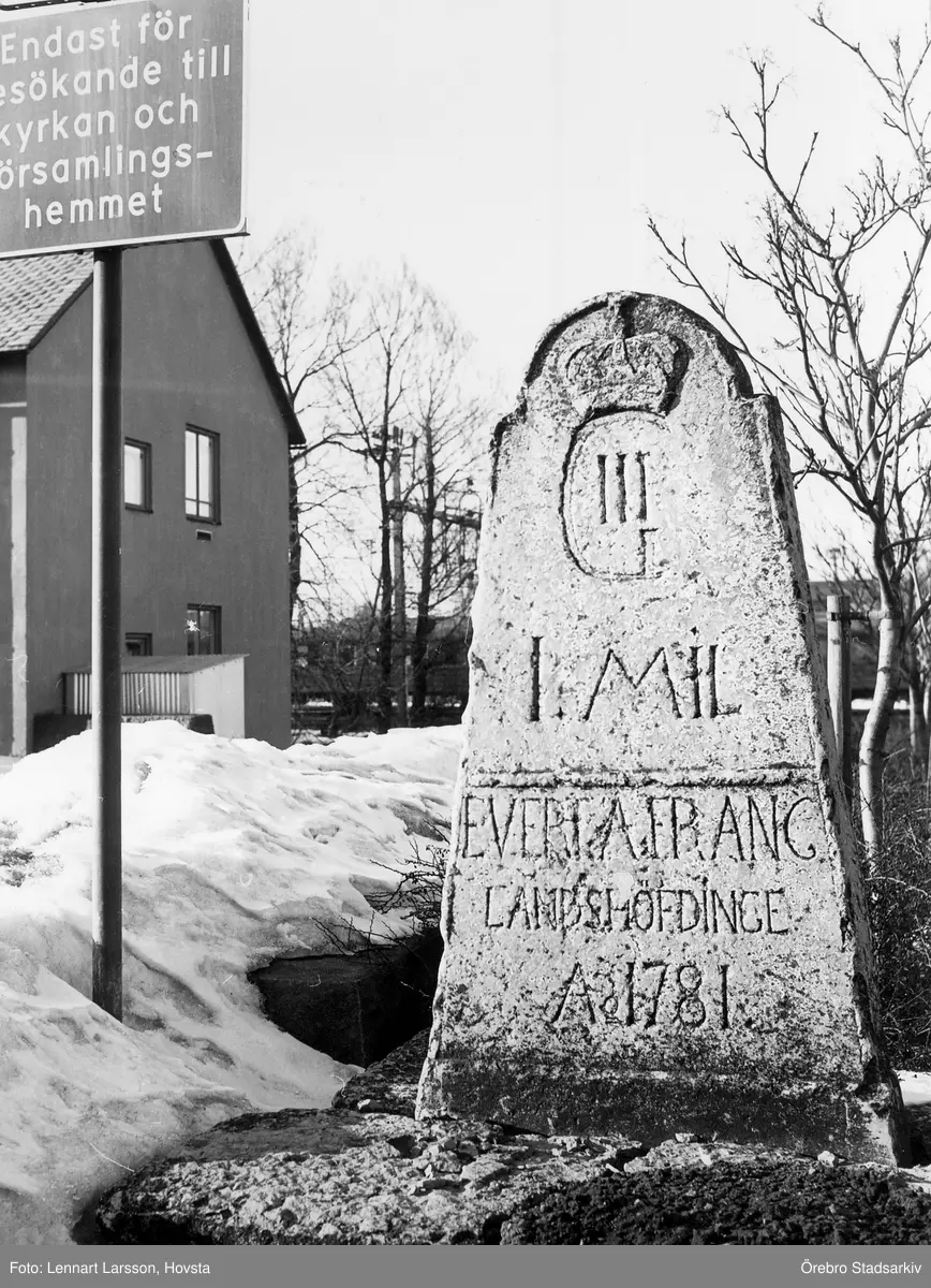 Milsten i Hallsberg, 1980 Örebro Stadsarkiv / DigitaltMuseum