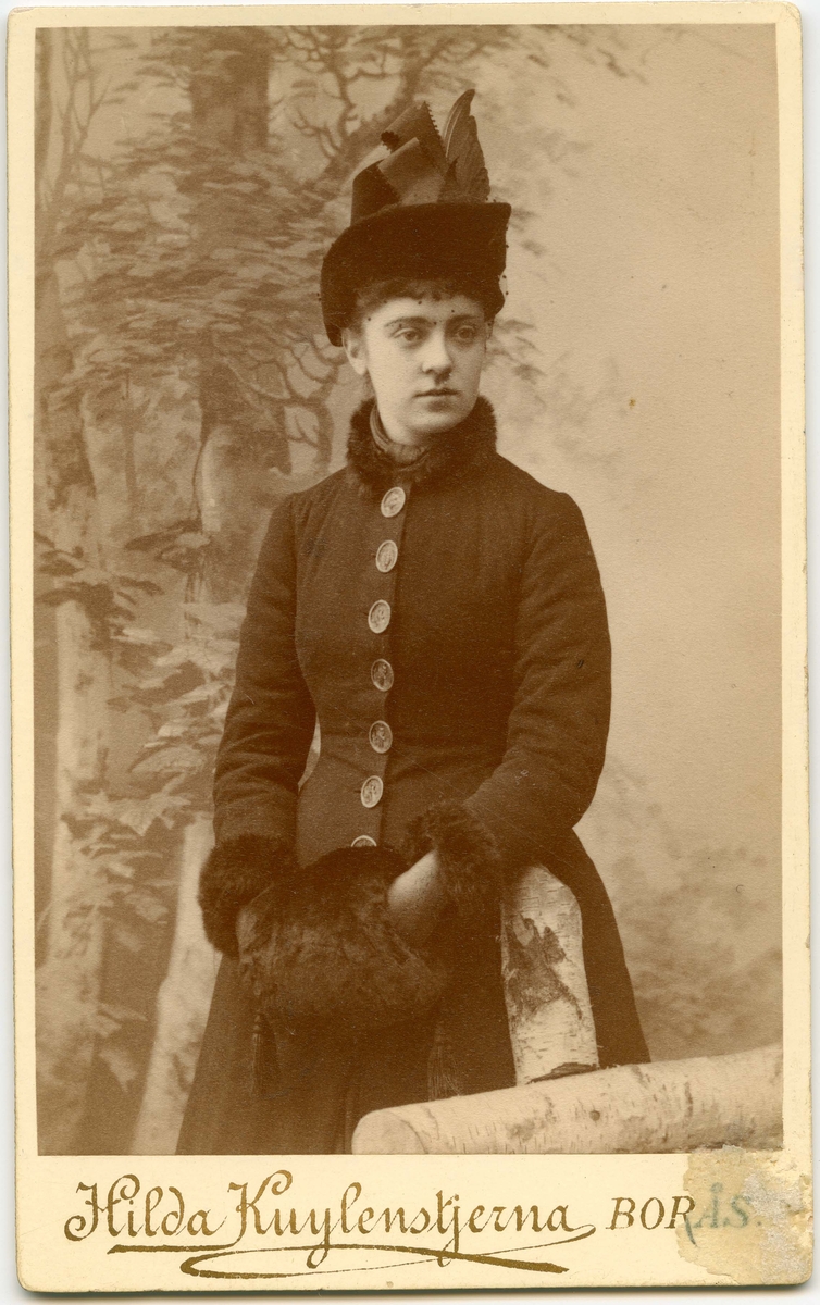 Porträtt på Anna Bårström fotot från år 1888.